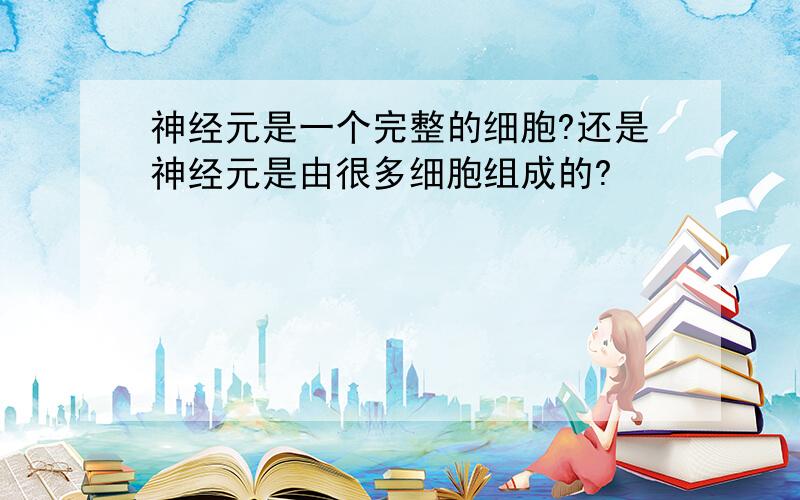 神经元是一个完整的细胞?还是神经元是由很多细胞组成的?