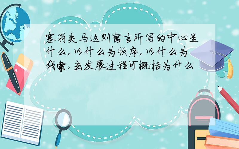 塞翁失马这则寓言所写的中心是什么,以什么为顺序,以什么为线索,去发展过程可概括为什么