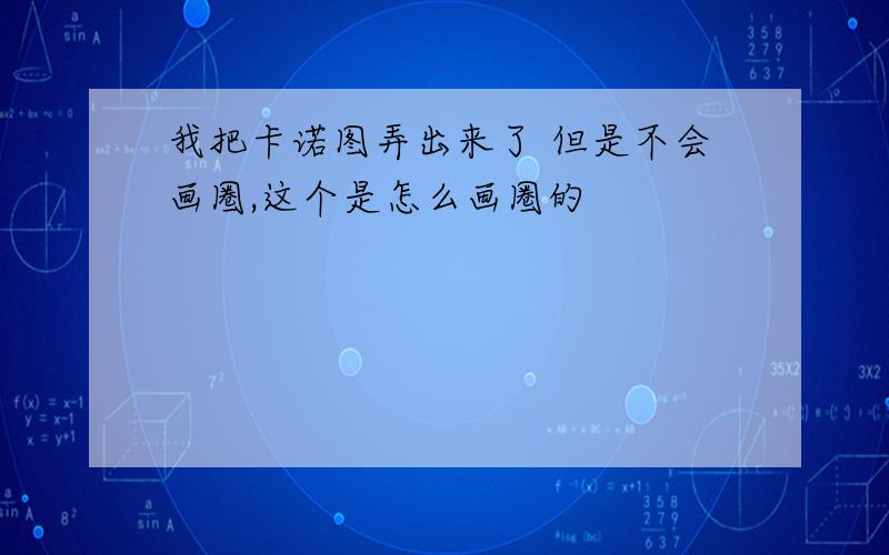 我把卡诺图弄出来了 但是不会画圈,这个是怎么画圈的