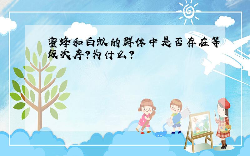 蜜蜂和白蚁的群体中是否存在等级次序?为什么?