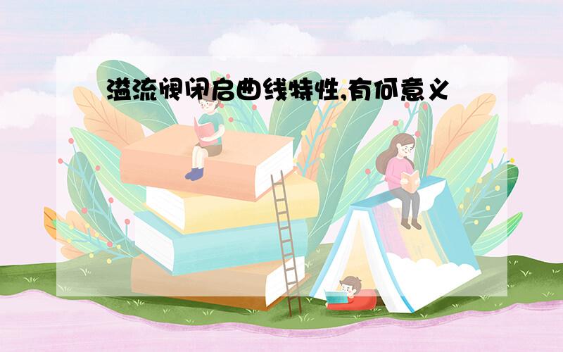 溢流阀闭启曲线特性,有何意义