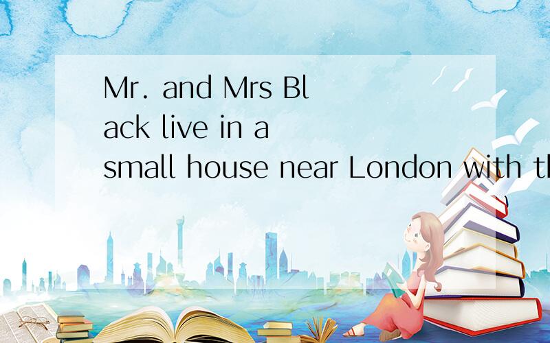 Mr. and Mrs Black live in a small house near London with the