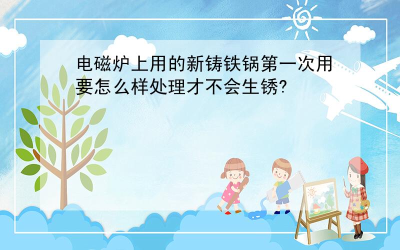 电磁炉上用的新铸铁锅第一次用要怎么样处理才不会生锈?