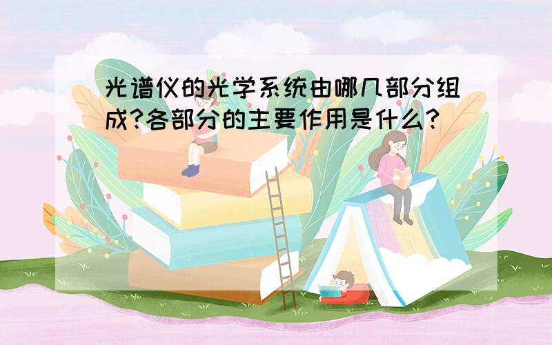 光谱仪的光学系统由哪几部分组成?各部分的主要作用是什么?