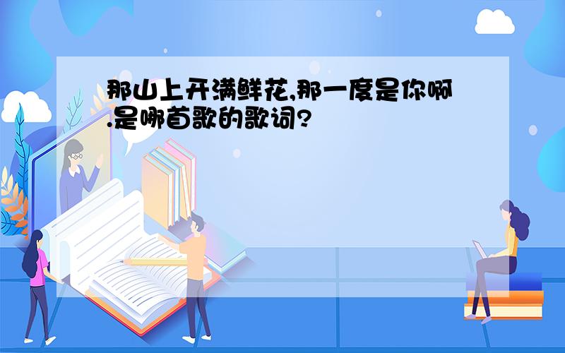 那山上开满鲜花,那一度是你啊.是哪首歌的歌词?