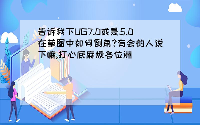 告诉我下UG7.0或是5.0在草图中如何倒角?有会的人说下嘛,打心底麻烦各位洲