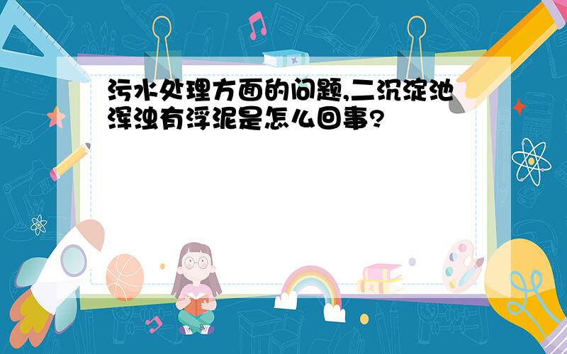 污水处理方面的问题,二沉淀池浑浊有浮泥是怎么回事?