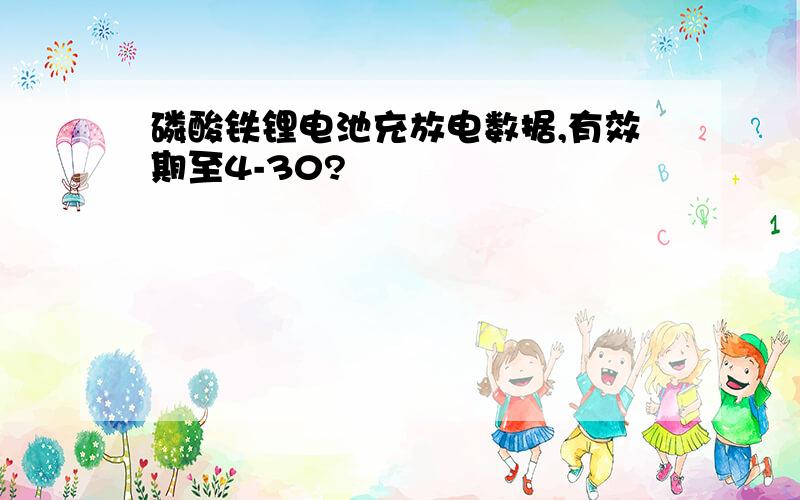 磷酸铁锂电池充放电数据,有效期至4-30?