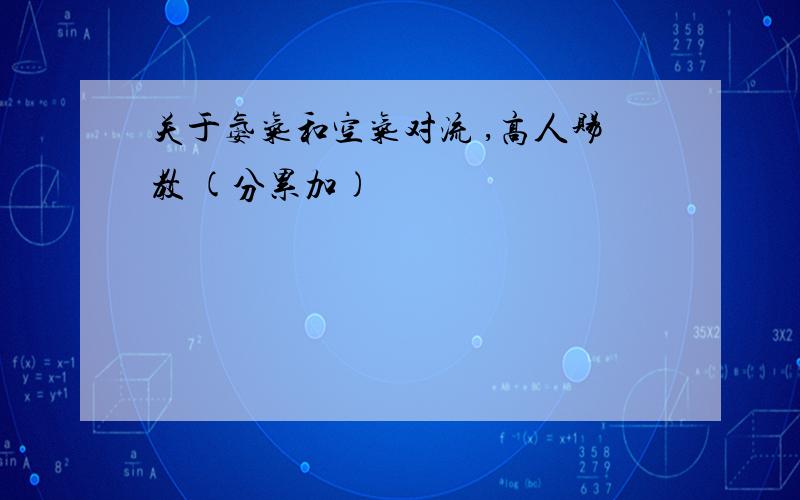 关于氨气和空气对流 ,高人赐教 (分累加)