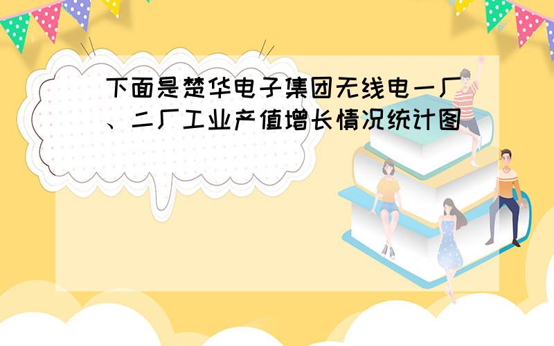 下面是楚华电子集团无线电一厂、二厂工业产值增长情况统计图