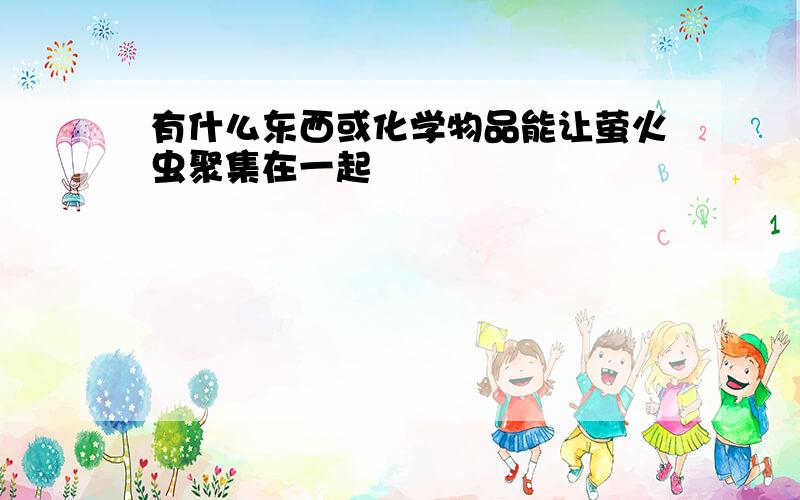 有什么东西或化学物品能让萤火虫聚集在一起