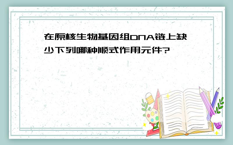 在原核生物基因组DNA链上缺少下列哪种顺式作用元件?