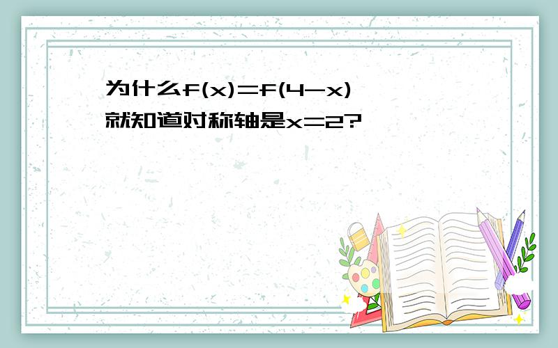 为什么f(x)=f(4-x)就知道对称轴是x=2?