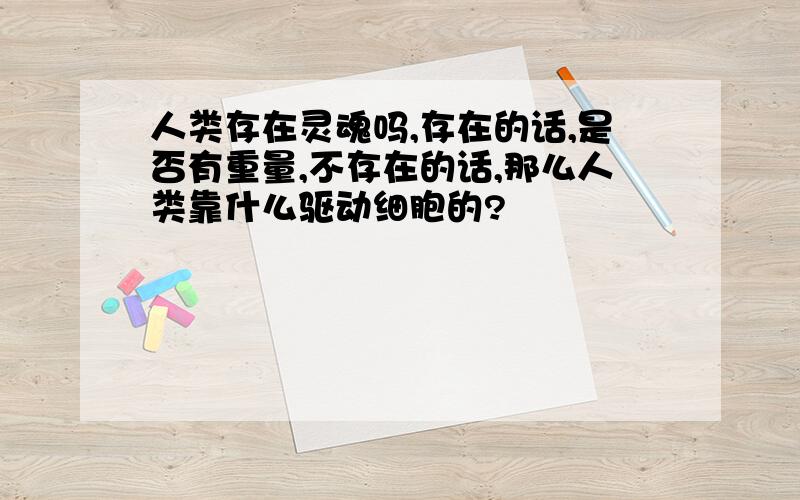 人类存在灵魂吗,存在的话,是否有重量,不存在的话,那么人类靠什么驱动细胞的?