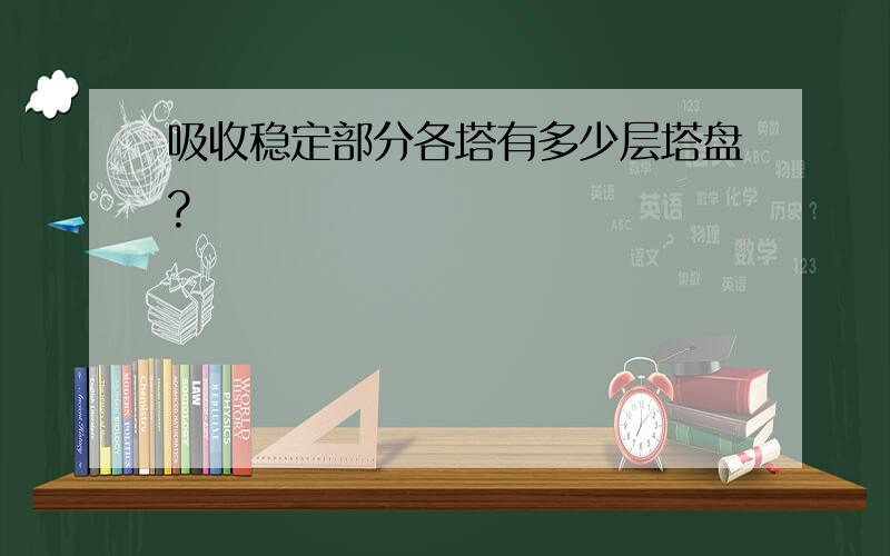 吸收稳定部分各塔有多少层塔盘?