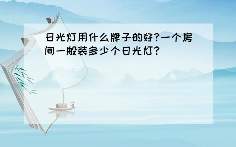 日光灯用什么牌子的好?一个房间一般装多少个日光灯?