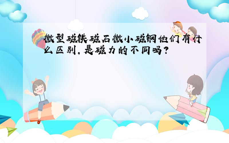 微型磁铁磁石微小磁钢他们有什么区别,是磁力的不同吗?