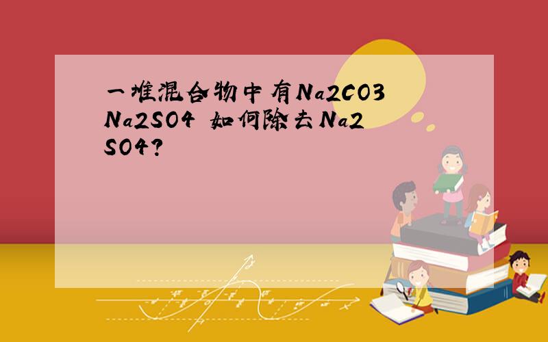 一堆混合物中有Na2CO3 Na2SO4 如何除去Na2SO4?