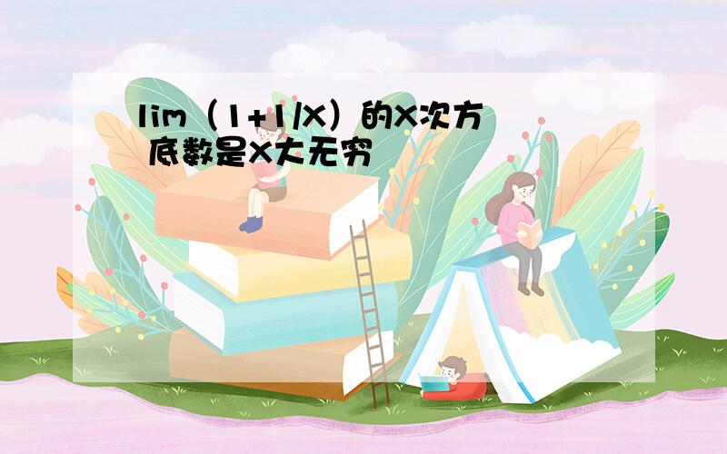 lim（1+1/X）的X次方 底数是X大无穷