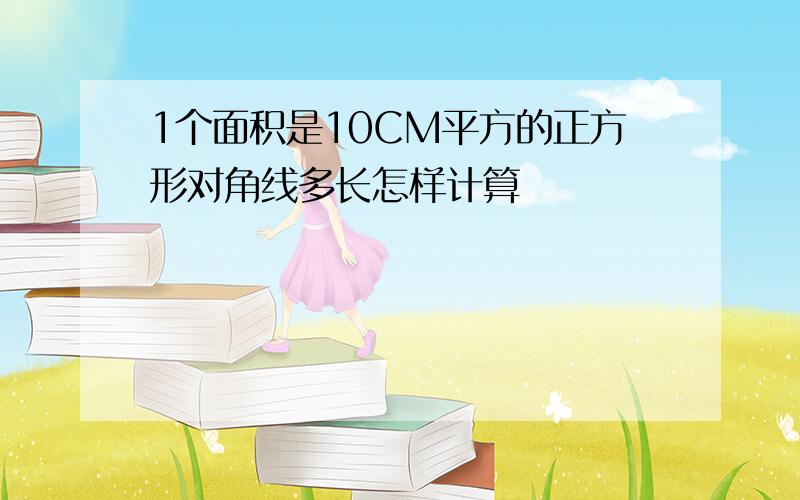 1个面积是10CM平方的正方形对角线多长怎样计算