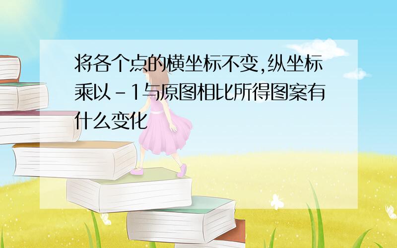 将各个点的横坐标不变,纵坐标乘以-1与原图相比所得图案有什么变化