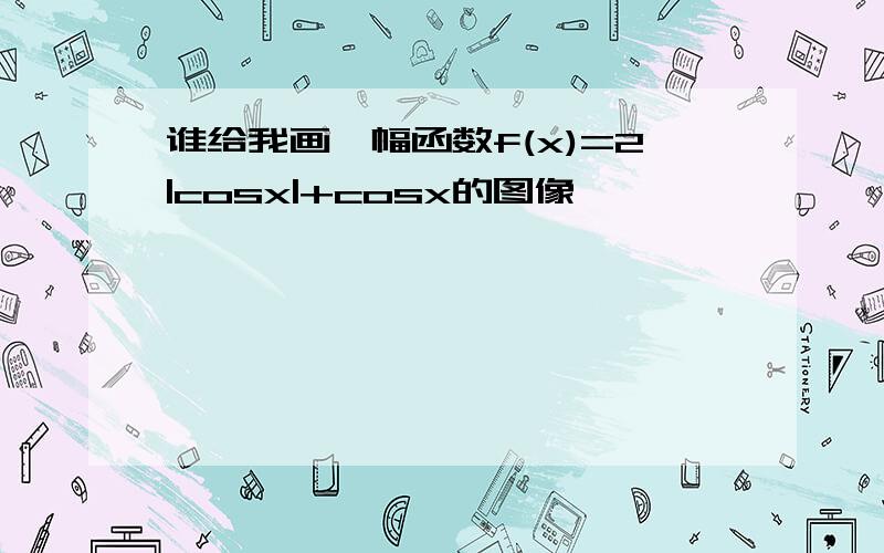 谁给我画一幅函数f(x)=2|cosx|+cosx的图像