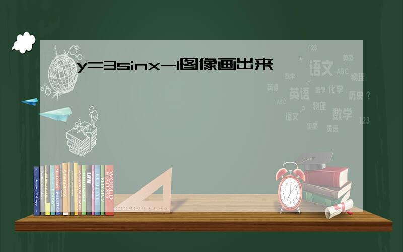 y=3sinx-1图像画出来