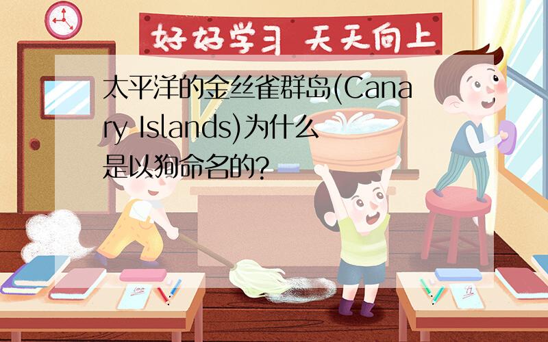 太平洋的金丝雀群岛(Canary Islands)为什么是以狗命名的?