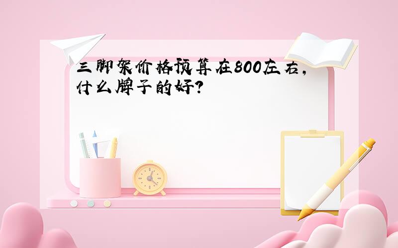 三脚架价格预算在800左右,什么牌子的好?