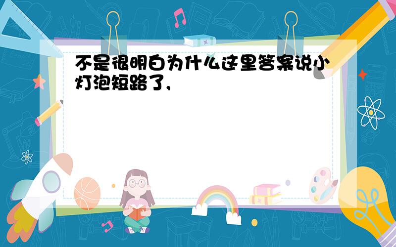 不是很明白为什么这里答案说小灯泡短路了,