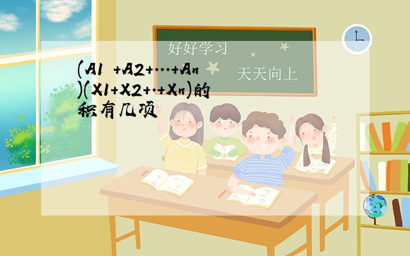 (A1 +A2+...+An)(X1+X2+.+Xn)的积有几项