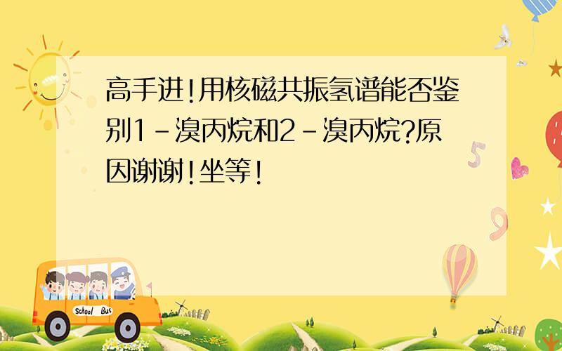 高手进!用核磁共振氢谱能否鉴别1-溴丙烷和2-溴丙烷?原因谢谢!坐等!