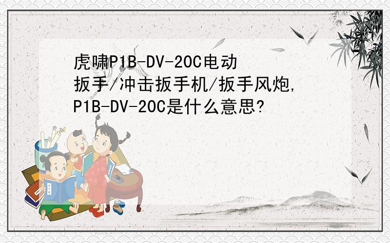 虎啸P1B-DV-20C电动扳手/冲击扳手机/扳手风炮,P1B-DV-20C是什么意思?