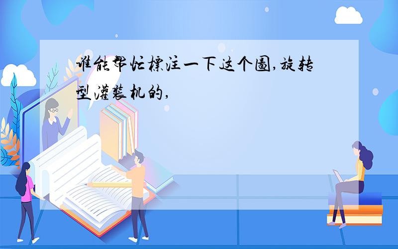 谁能帮忙标注一下这个图,旋转型灌装机的,