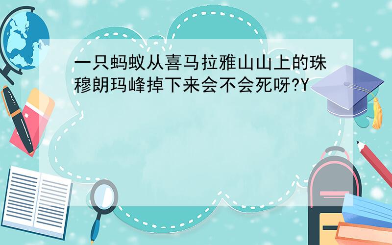 一只蚂蚁从喜马拉雅山山上的珠穆朗玛峰掉下来会不会死呀?Y