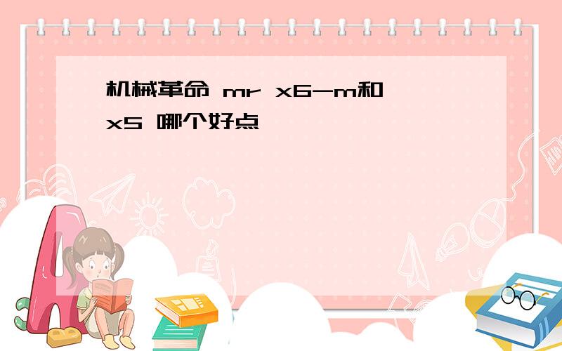 机械革命 mr x6-m和 x5 哪个好点