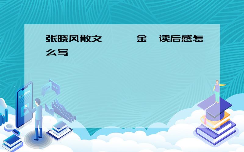 张晓风散文《一钵金》读后感怎么写