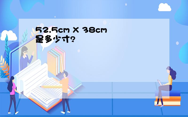 52.5cm X 38cm 是多少寸?