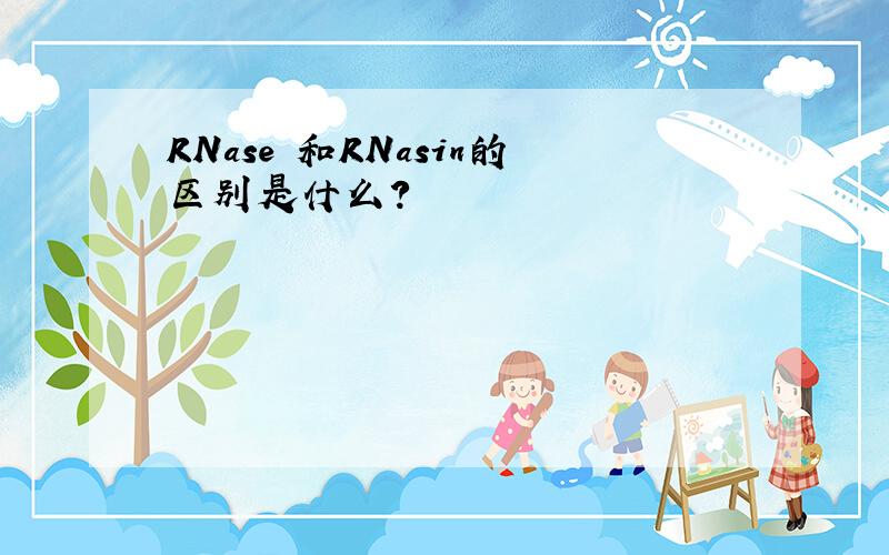 RNase 和RNasin的区别是什么?