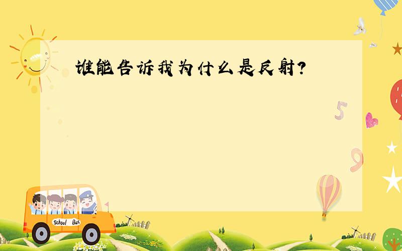 谁能告诉我为什么是反射?