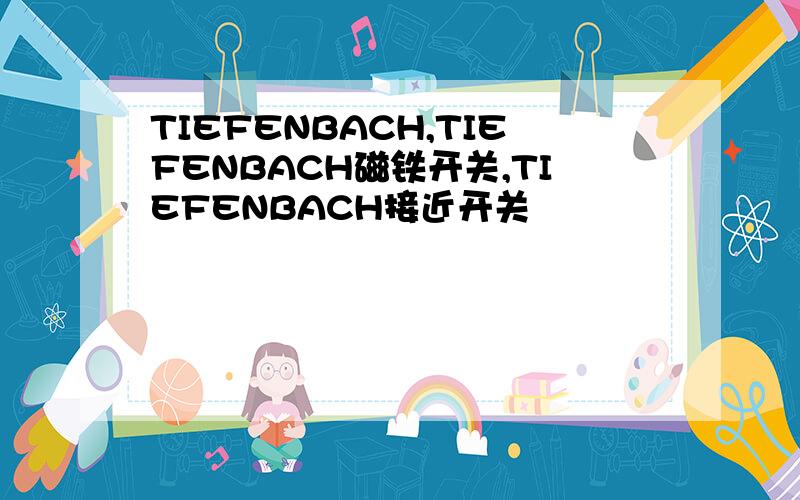 TIEFENBACH,TIEFENBACH磁铁开关,TIEFENBACH接近开关