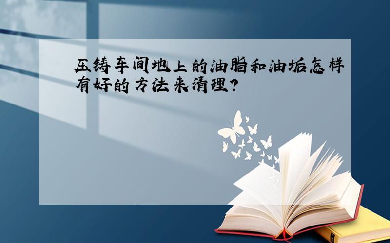 压铸车间地上的油脂和油垢怎样有好的方法来清理?