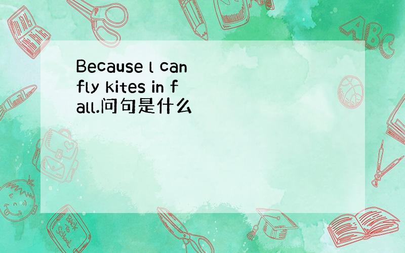 Because l can fly kites in fall.问句是什么