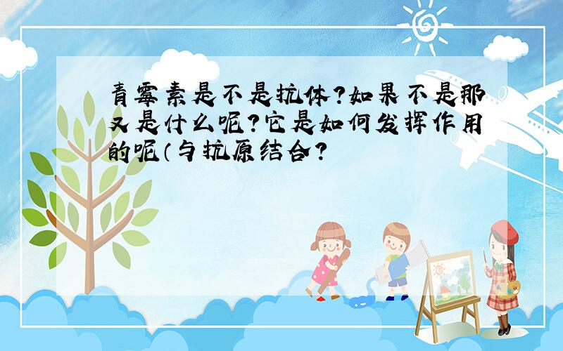 青霉素是不是抗体?如果不是那又是什么呢?它是如何发挥作用的呢（与抗原结合?