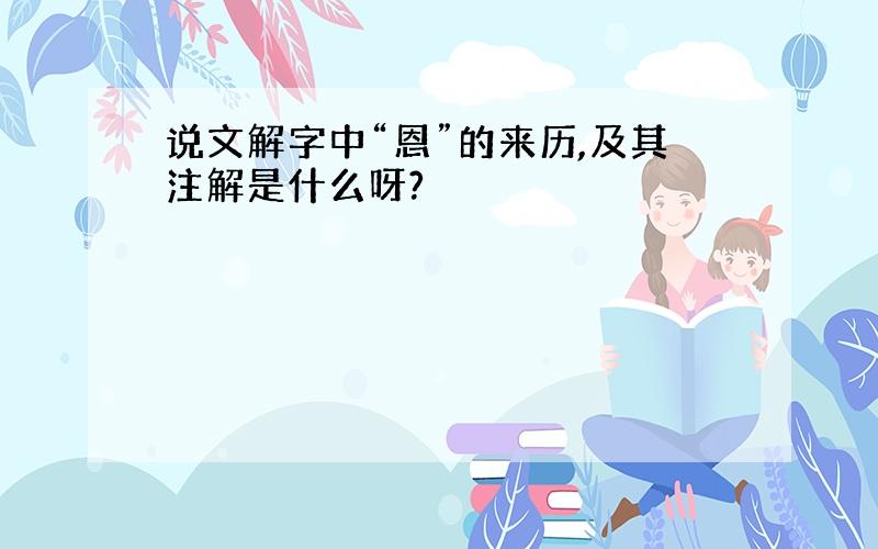 说文解字中“恩”的来历,及其注解是什么呀?