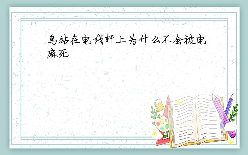 鸟站在电线杆上为什么不会被电麻死