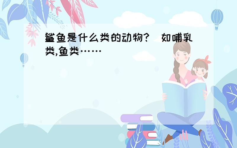 鲨鱼是什么类的动物?（如哺乳类,鱼类……）