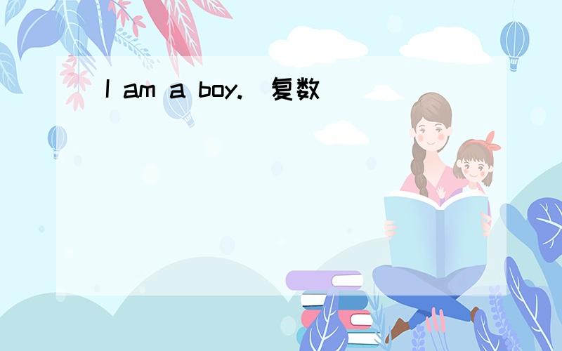 I am a boy.（复数）