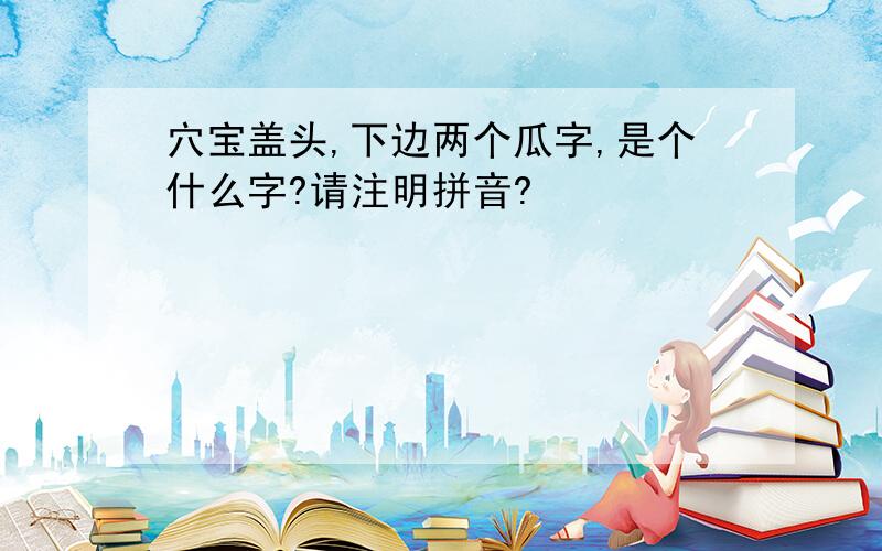 穴宝盖头,下边两个瓜字,是个什么字?请注明拼音?