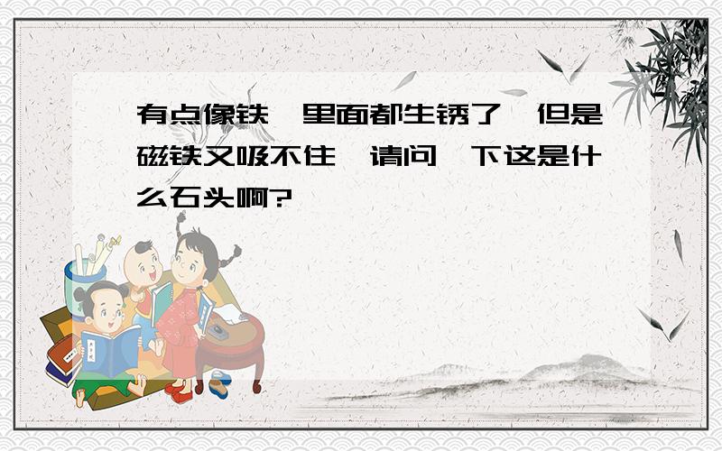 有点像铁,里面都生锈了,但是磁铁又吸不住,请问一下这是什么石头啊?